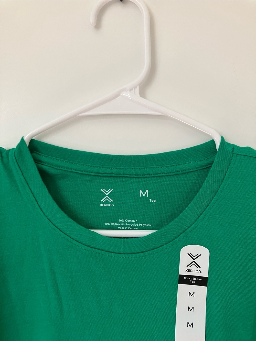NWT XERSION WOMANS Cotton crew neck short sleeve t shirt,color green jelly bean - Picture 7 of 13